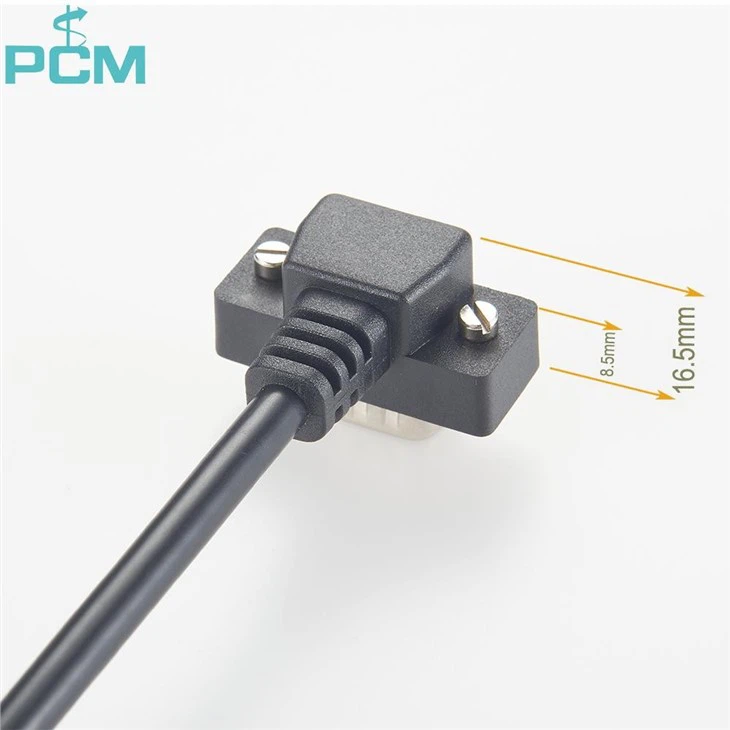 db9 cable up angled