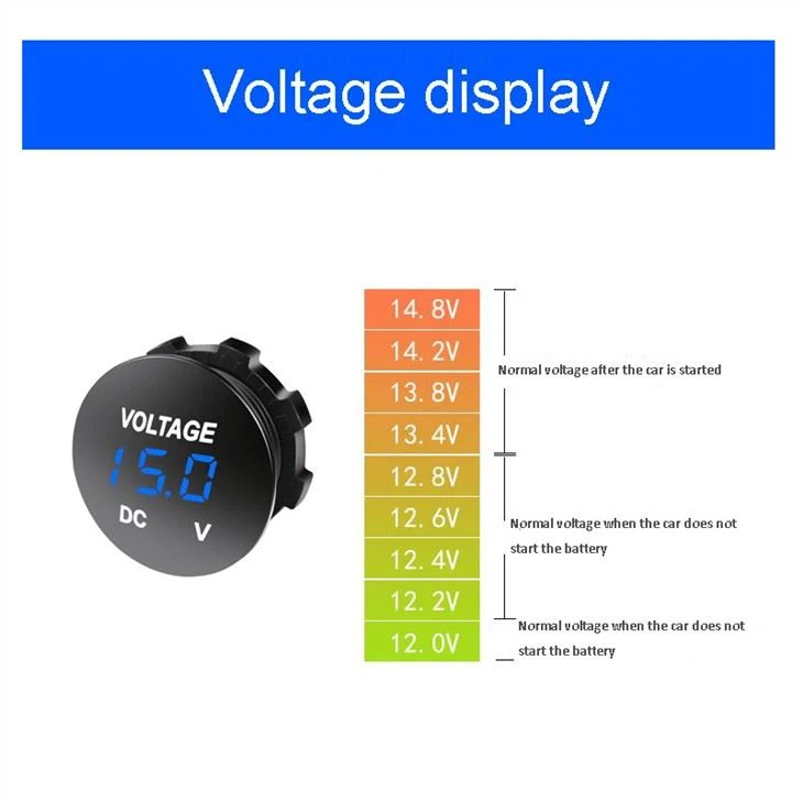 Digital Voltage Meter Gauge