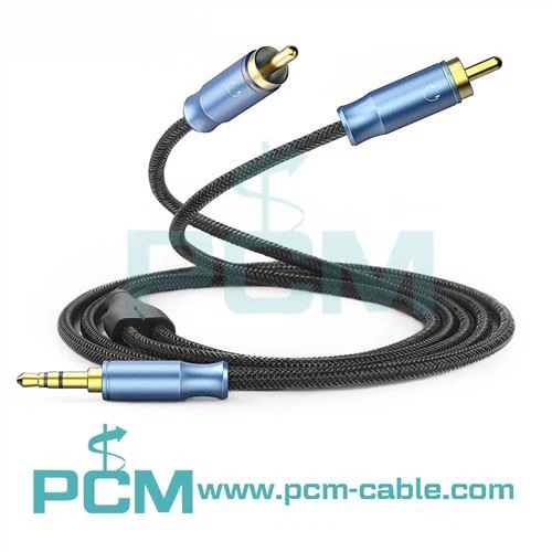 5 FT audio Y razdjelni kabel - 3.5 mm muški na dvostruki RCA muški