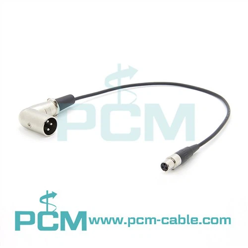 Niskoprofilni XLR muški na TA3F ženski kabel
