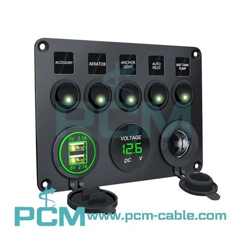 Marine Boat Rocker Switch Panel
