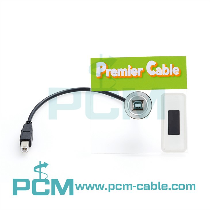 22mm panel socket connect USB2.0 Female B to Female B