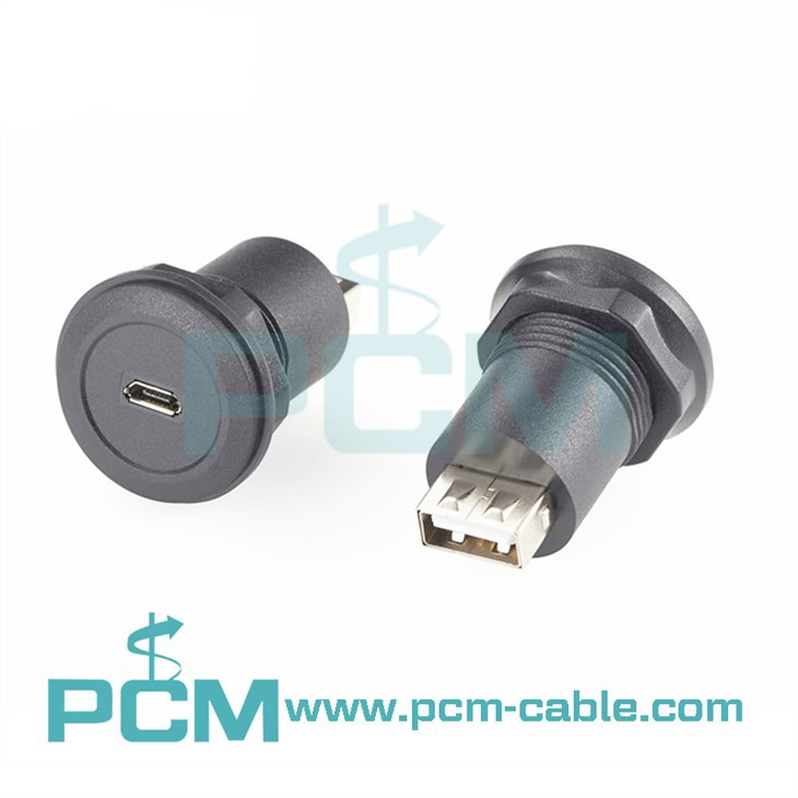 Micro USB na USB adapter za okrugli panel