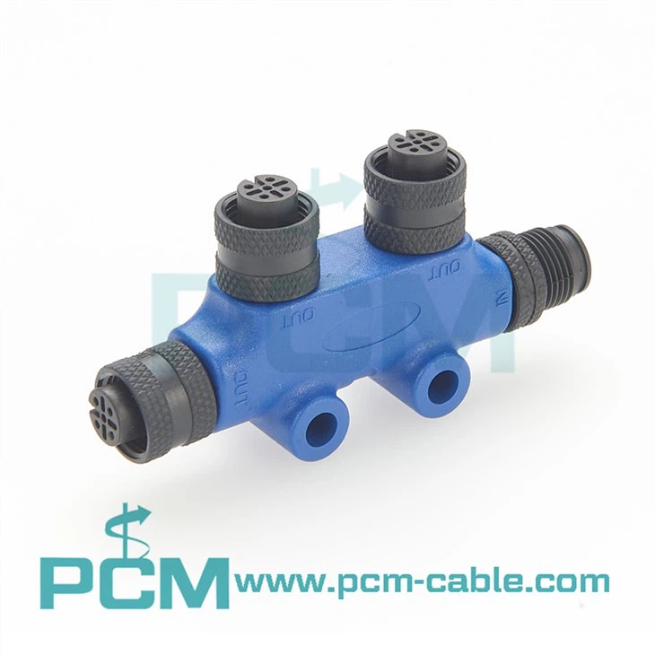 M12 CANBUS NMEA 2000 2-way T Connector