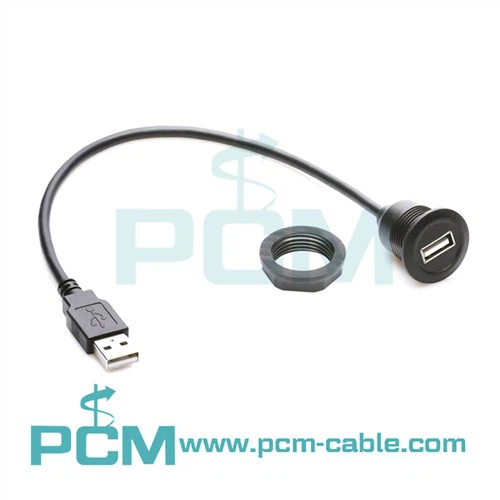 USB 2.0 Produžni kabl tipa A za montažu na okrugli panel