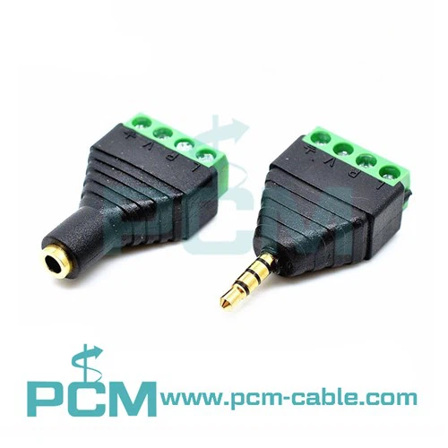 Video Balun 3.5mm 1/8 Stereo na AV Stereo Jack