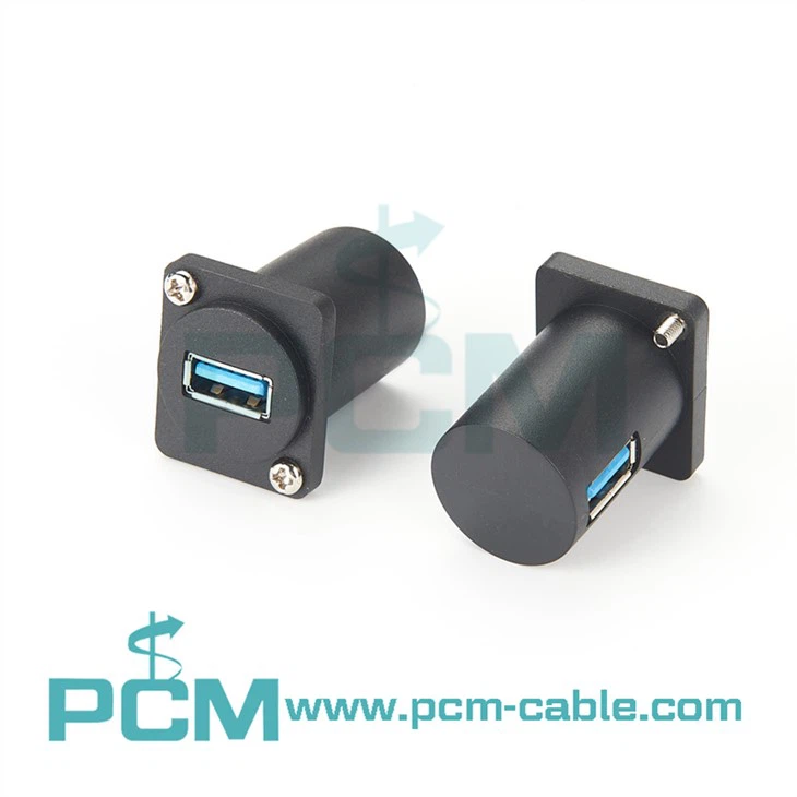 USB 3.0 Ženski konektor za montažu na panel za teške uslove rada serije D