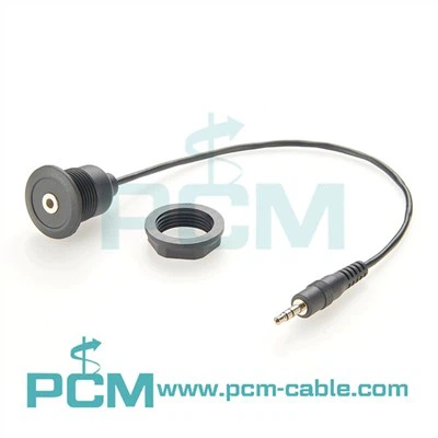 Stereo audio produžni kabel za okrugli panel za montažu 1/8" 3,5 mm