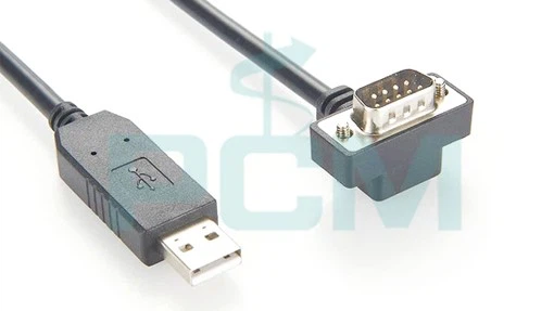 Low profile rs232 cable for medical device usb serial cable with slim db9 connector Low profile rs232 cable for medical device usb serial cable with slim db9 connector