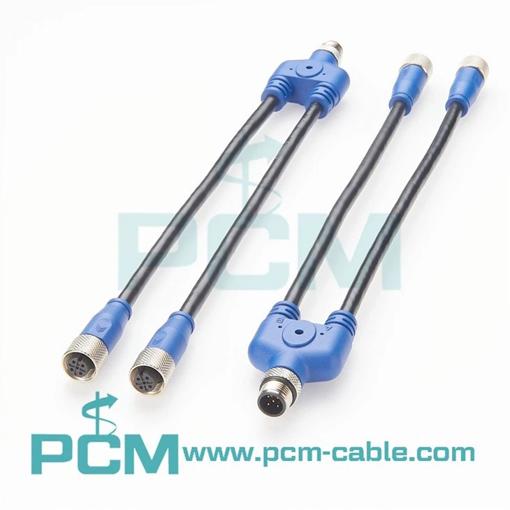 M12 Y Splitter Cable for NMEA 2000 Network