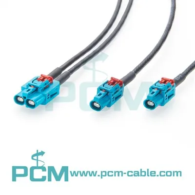 GEMnet Dual-Dual Port to Dual Single{1}}Port Automotive Ethernet Split Cable