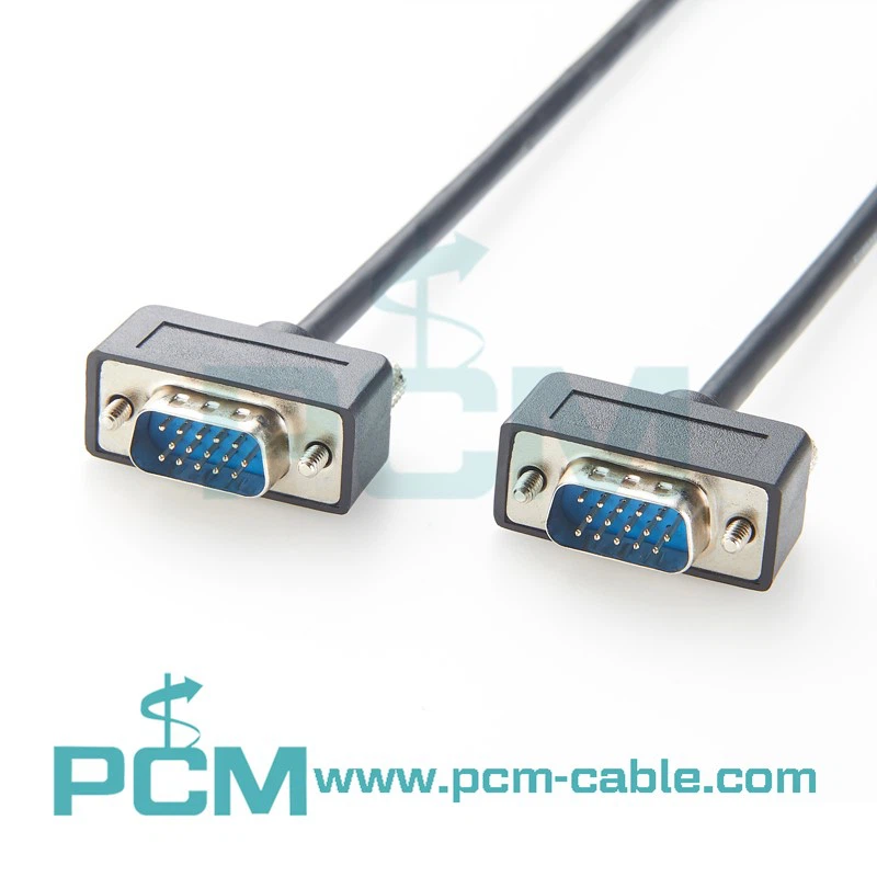 Ultra Slim SVGA Super VGA Male to Male Monitor Cable Ultra Slim SVGA Super VGA Male to Male Monitor Cable