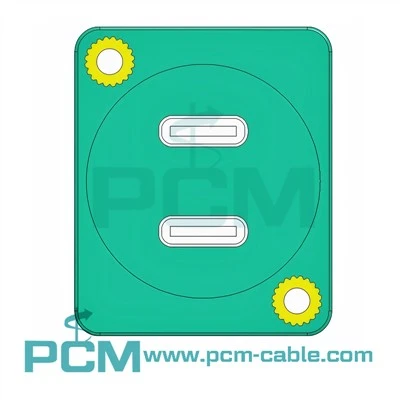Dual USB C 3.1 adapter za postavljanje na ploču