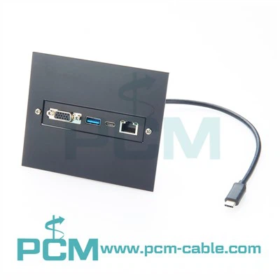 USB-C više- priključna stanica za proširenje panela sa VGA 1080P, Gigabit Ethernet i 10Gbps USB vezom