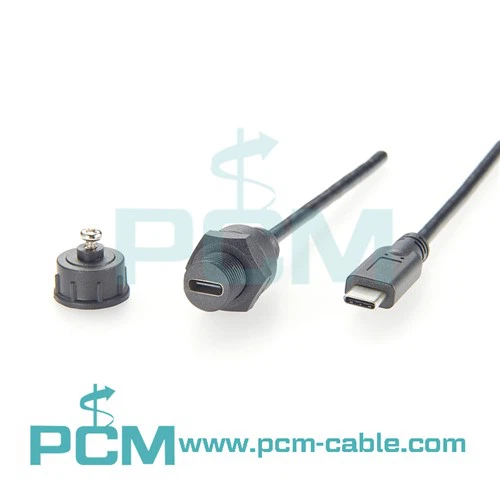 USB C vodootporni kabel za montažu na ploču